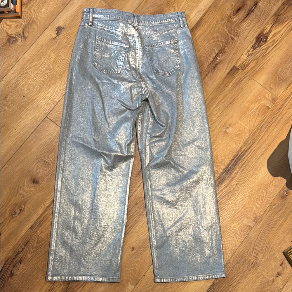 Wild Fable Silver Metallic Jeans - Picture 4 of 6